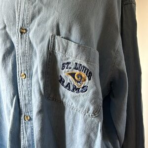 Vintage St. Louis Rams denim shirt